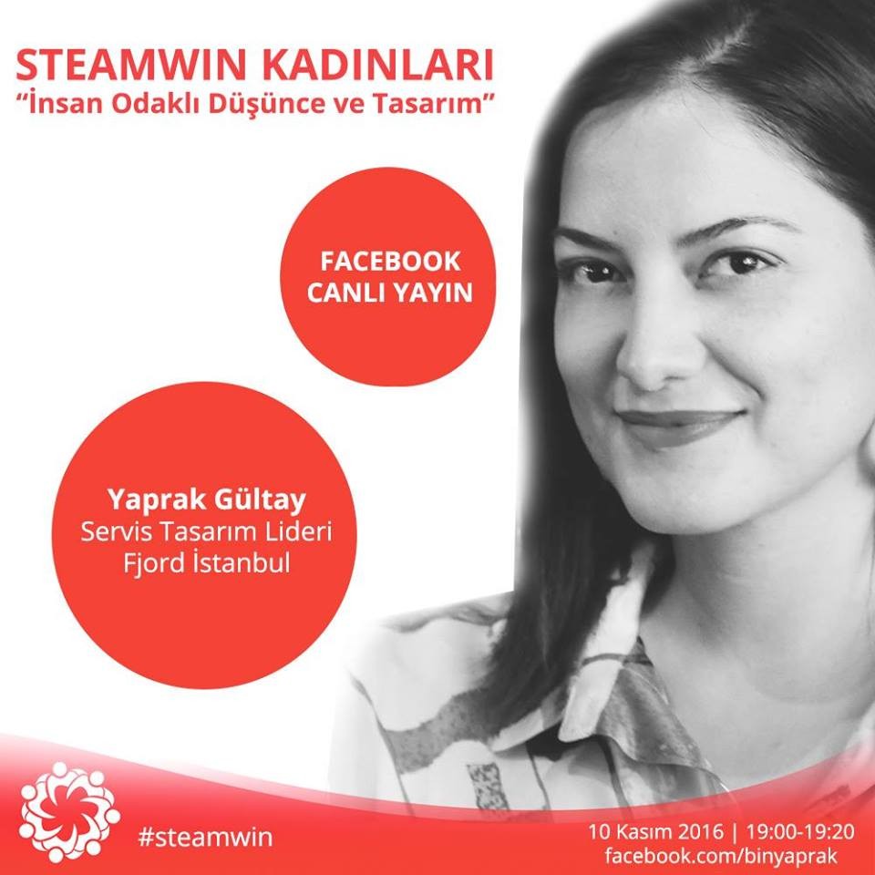 STEAMWIN Online Event: Yaprak Gültay; Service Design Lead at Fjord